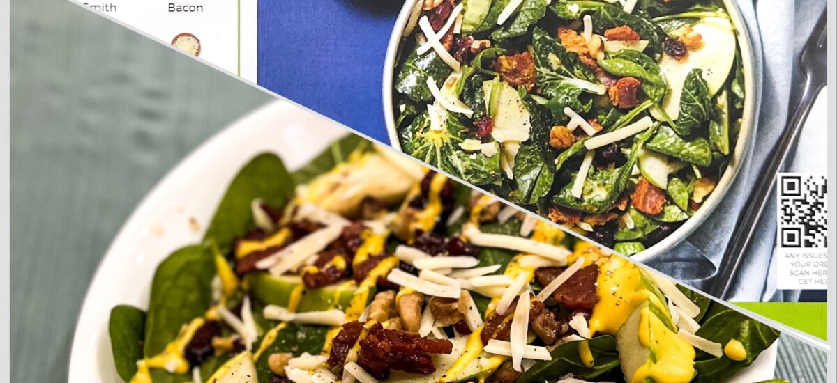 HelloFresh’s Bacon, Apple & Cheddar Spinach Salad