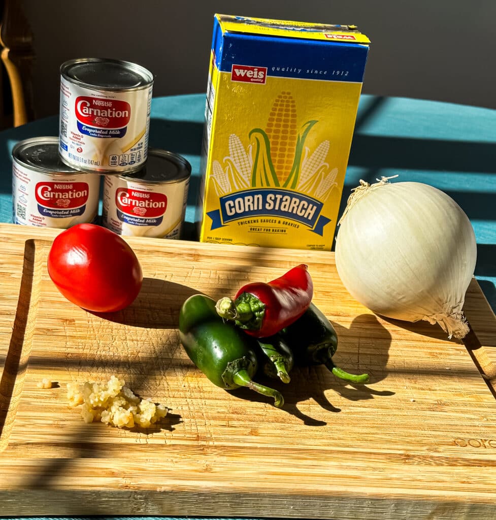 Queso ingredients