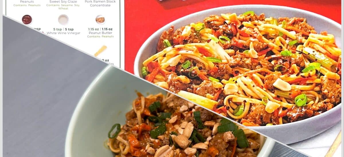 HelloFresh’s Szechuan Pork Noodle Stir Fry