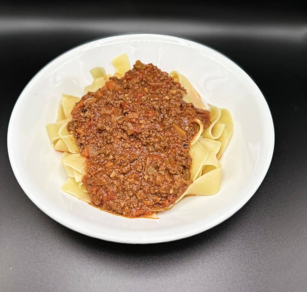 Homemade Bolognese Sauce (with Pappardelle)