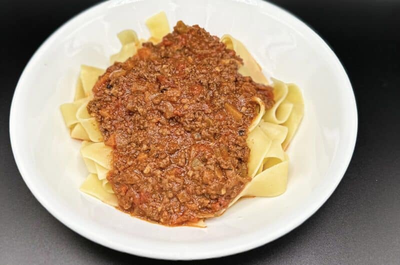 Homemade Bolognese Sauce (with Pappardelle)