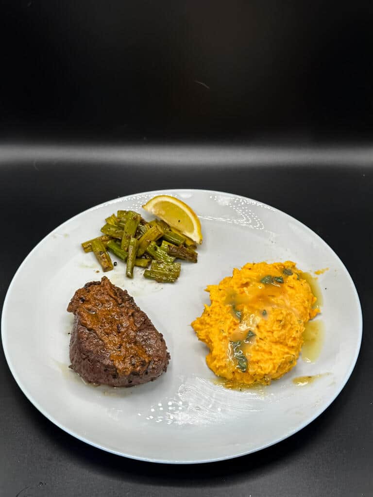 HelloFresh's Beef Tenderloin with Au Poivre Sauce