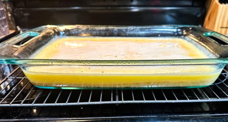 Pre-baked lemon bars