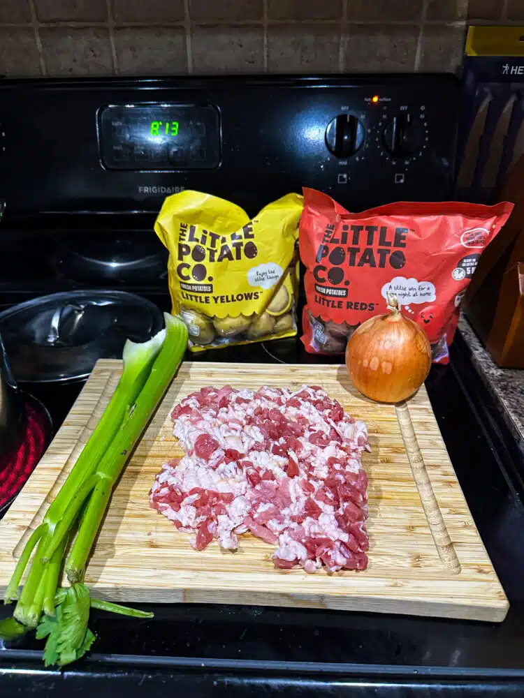 Clam Chowder ingredients