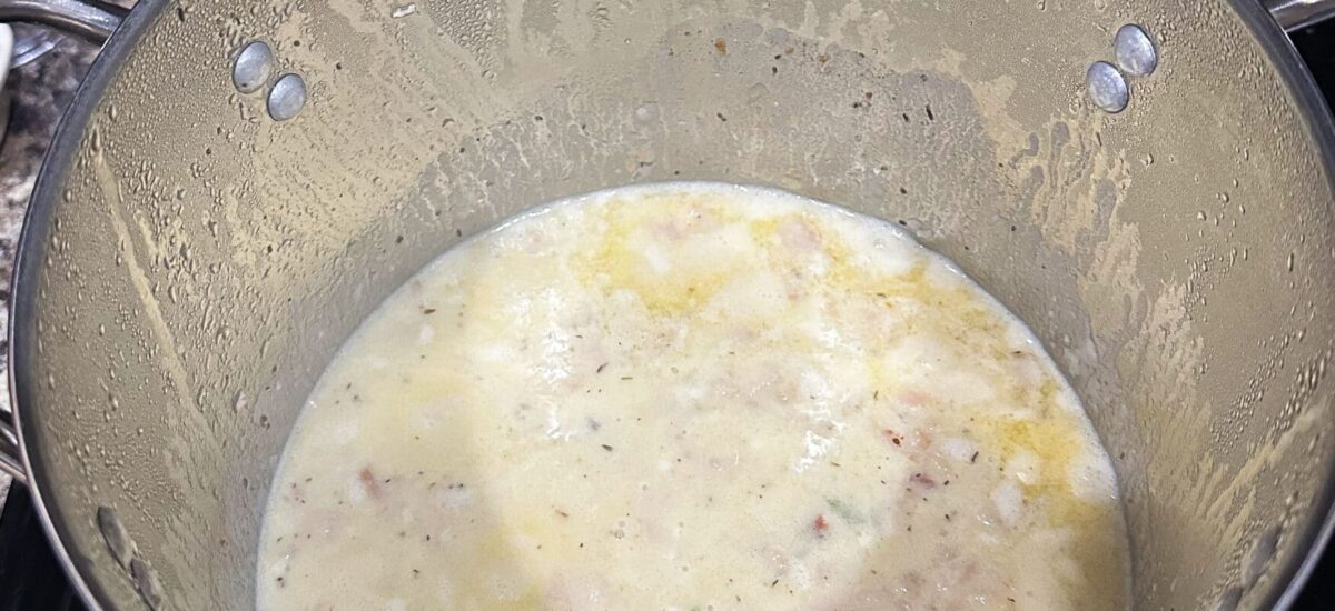 Homemade New England Clam Chowder