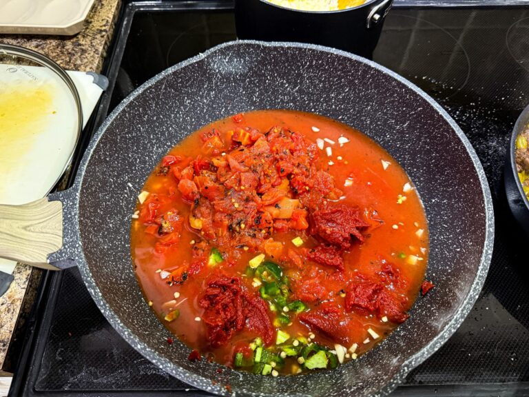 Homemade marinara sauce